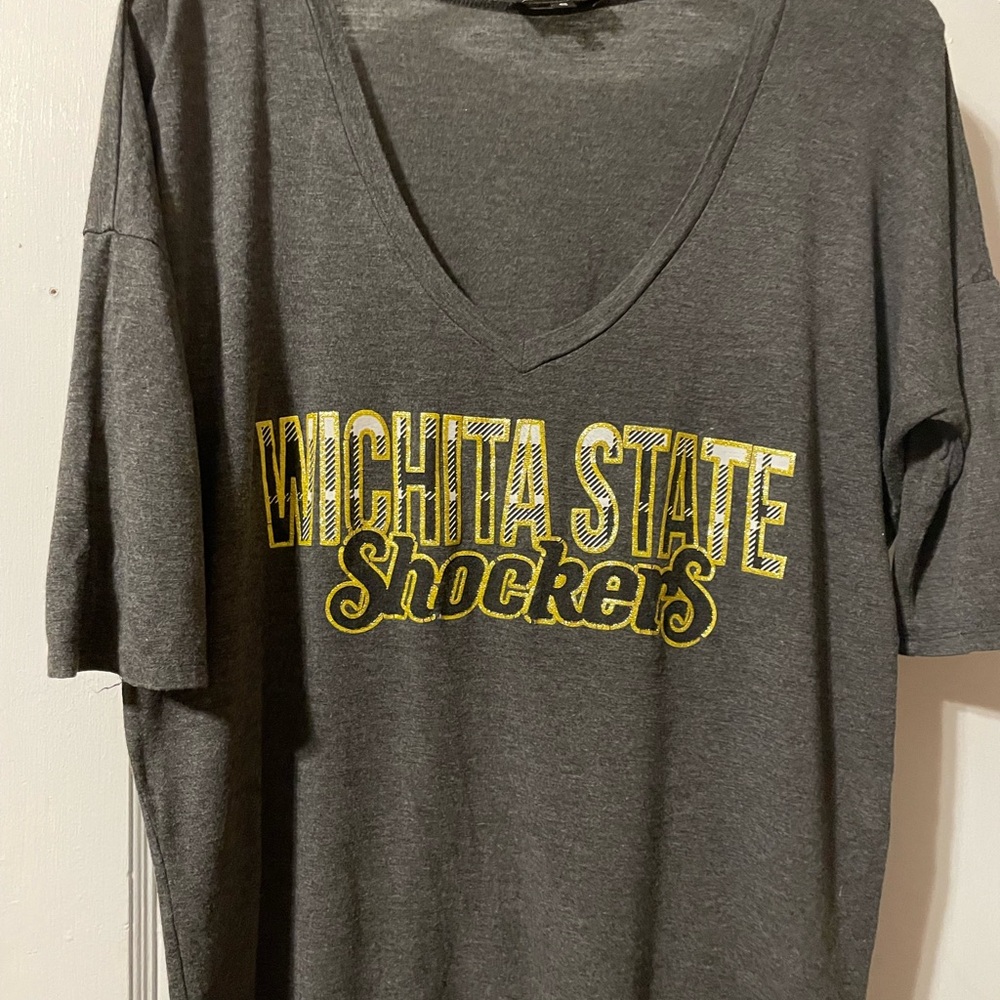 Gray Wichita State Shockers T-Shirt